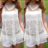 Sexy Swimwear Women White Lace Crochet Beach Dress Bikini Cover-Ups Summer Tunic Bathing Suit Sunshade Beach Dress ► Photo 2/6