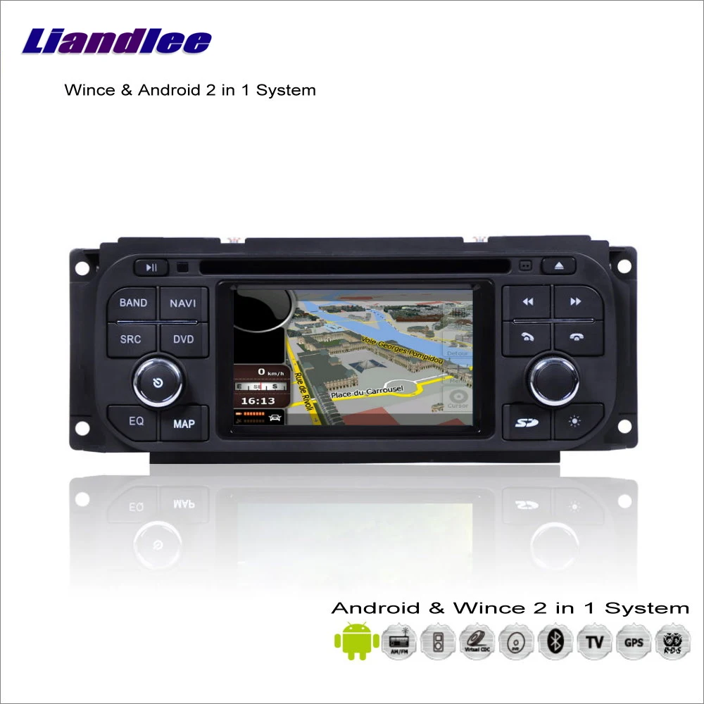 Мультимедийная стерео система Liandlee на Android для Chrysler Neon / PT Cruiser/Aspen радио CD DVD плеер
