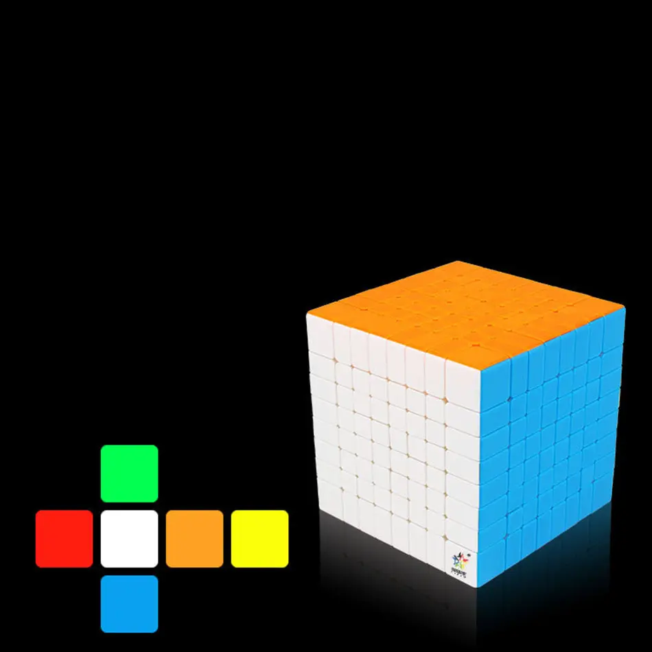 Yuxin 8x8 волшебный куб Yuxin Little Magic 8x8x8 волшебный куб 8 слоев скоростной куб профессиональный пазл детские игрушки подарок cubo magico