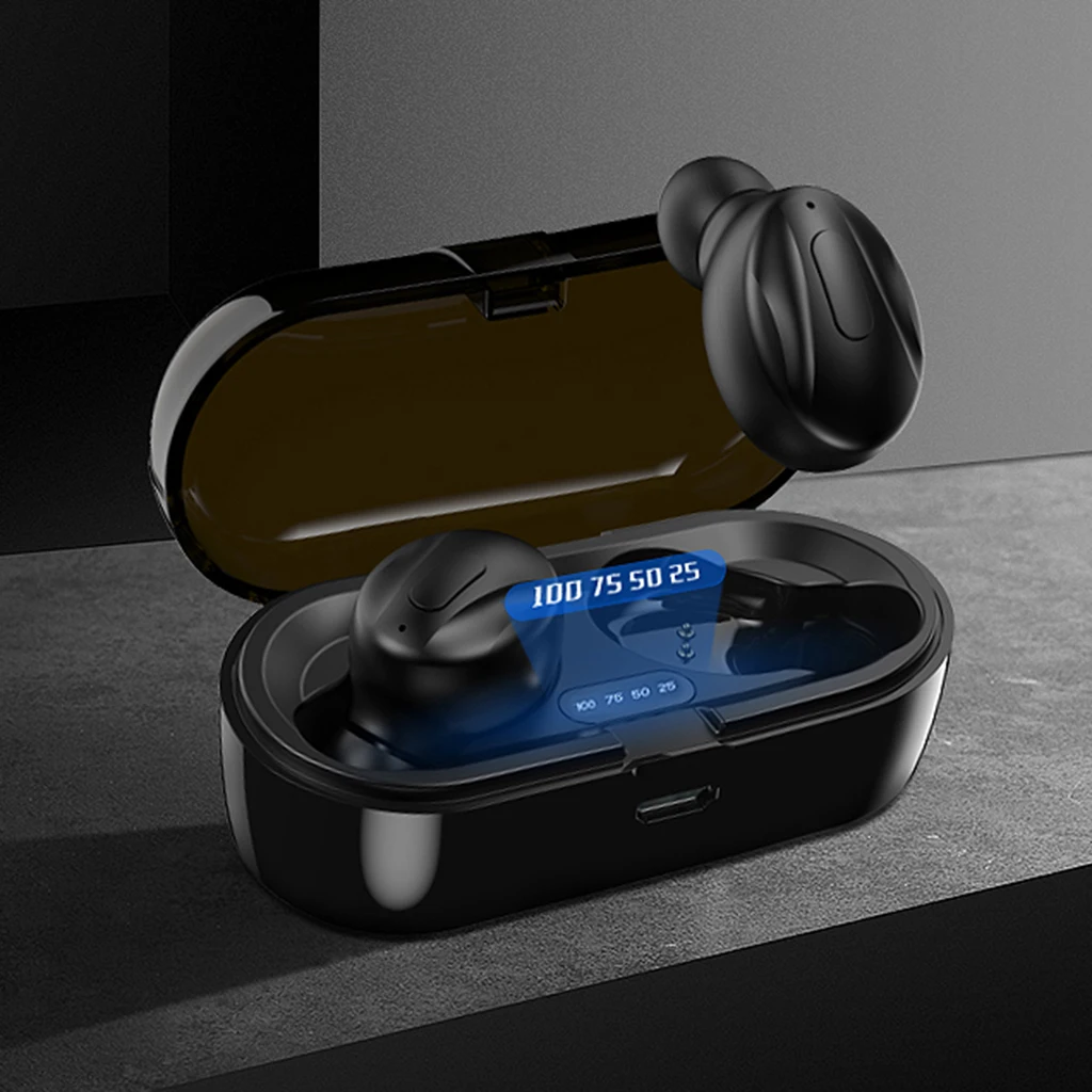 Wireless Earbuds Bluetooth 5 0 with Charging Case Waterproof TWS Stereo Noise Cancelling Headphones in Ear Built in Mic Headset