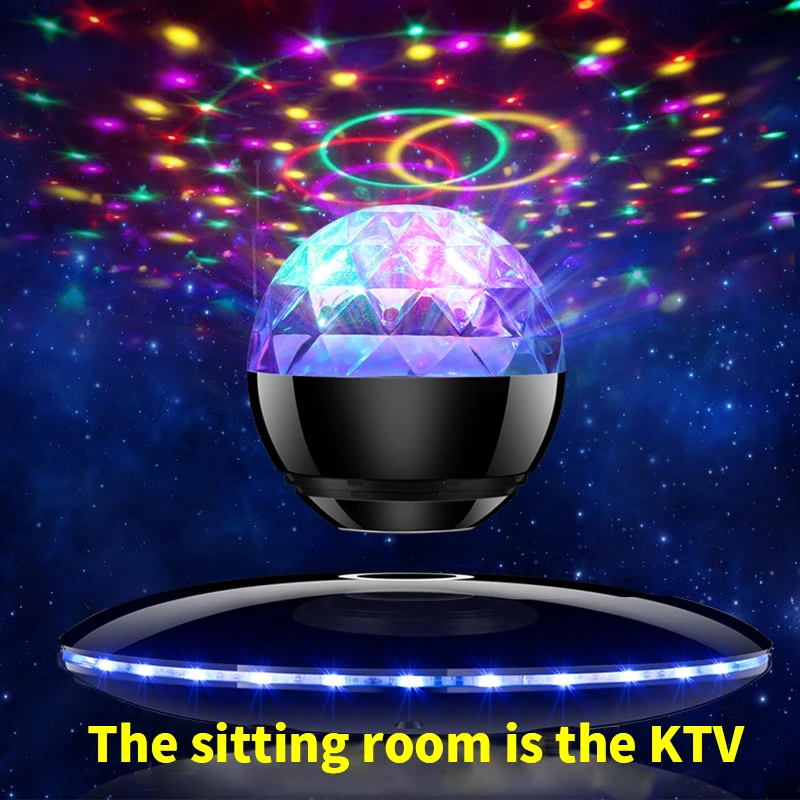 

High-end gift magnetic levitation bluetooth speaker household intelligent levitation night light stereo color lamp bluetooth st