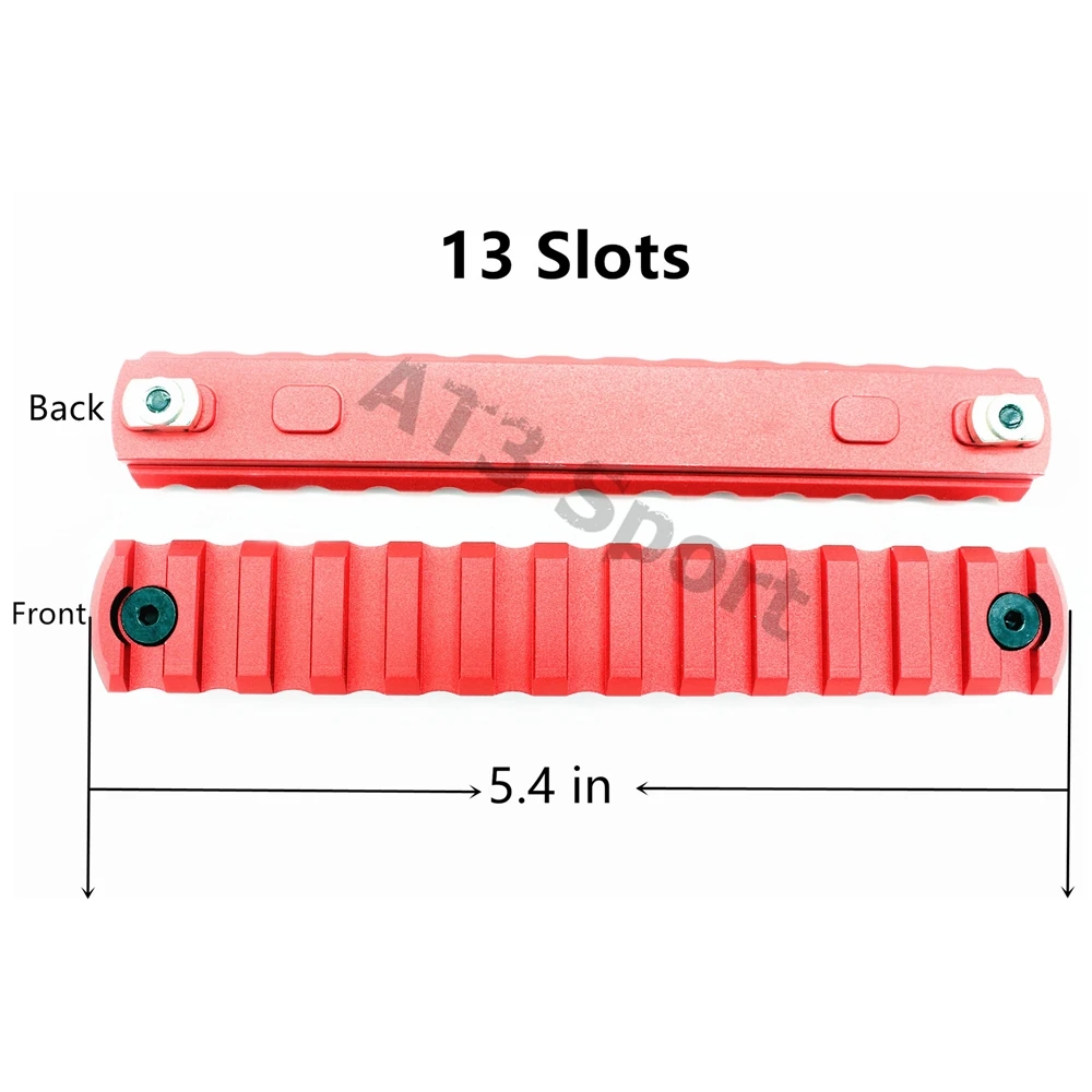 13slots(135mm) Высокое качество 5 9 11 13 слотов MLOK Rail база Handguard раздел ar15 M4 Handguard алюминиевый Пикатинни Вивер для охоты - Цвет: 13slots(135mm)