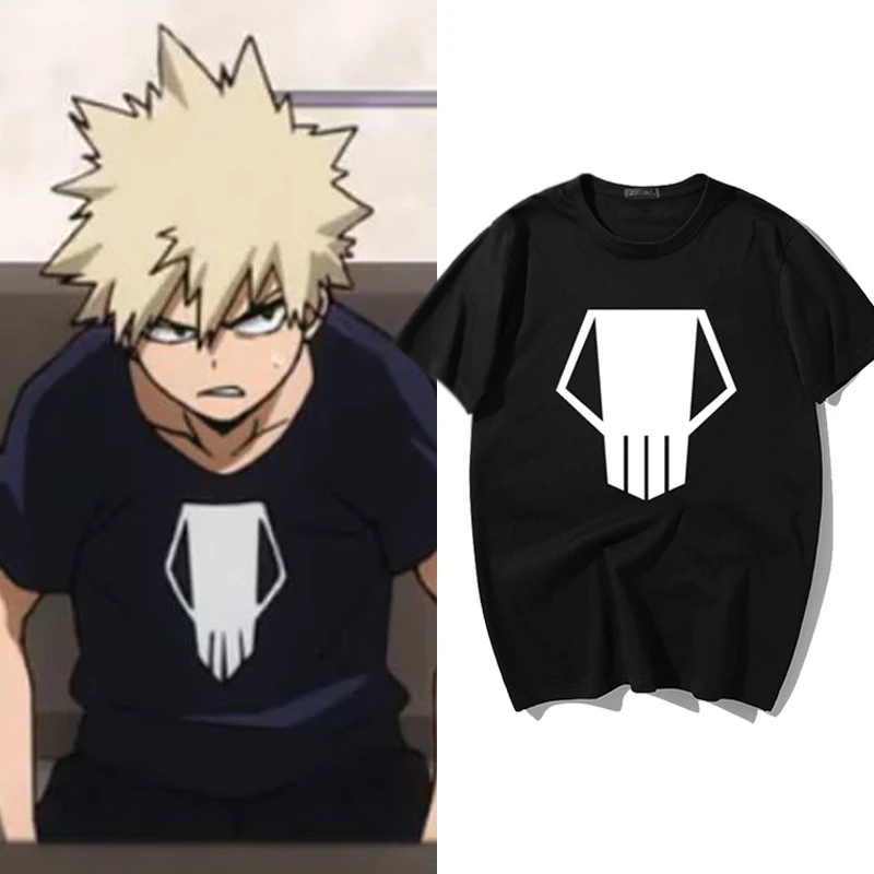 Футболка с рисунком моя геройская академия Bakugo Katsuki мужская и женская модная