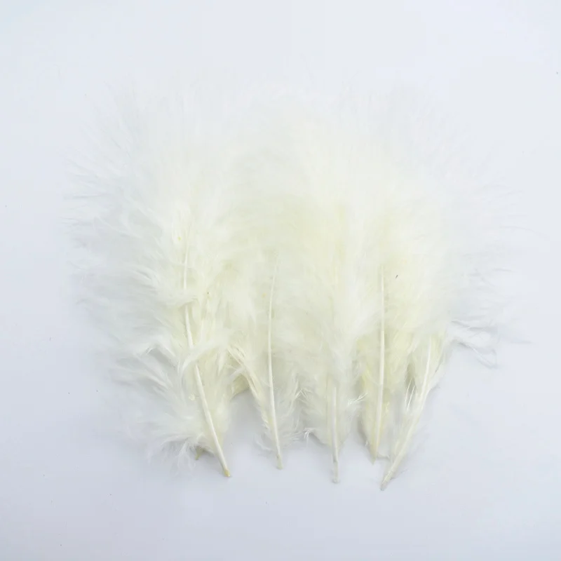 Off White 100 шт/партия перья марабу Турция перья фазана перья для рукоделия перья для изготовления ювелирных изделий Свадебные Перья украшения - Цвет: Off White