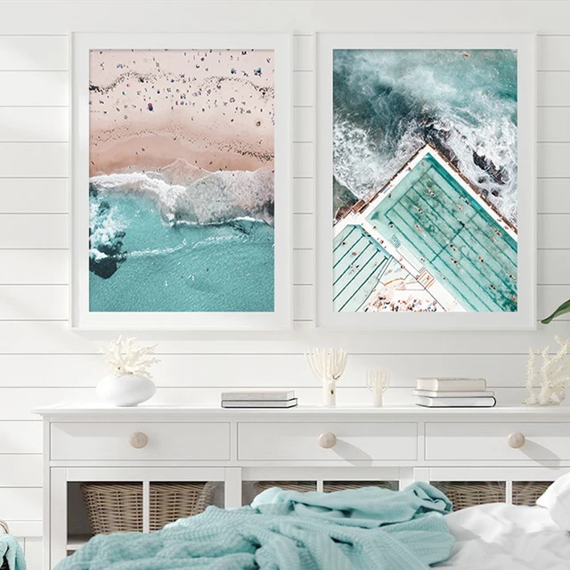 Water Boho Surf Photo Scene Canvas