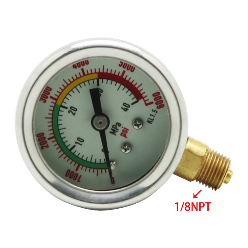 Pressure Gauge Thread 1/8NPT 400MPa JSW Mall