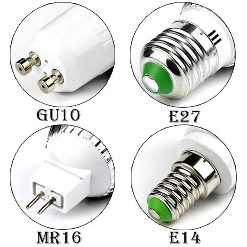 GU10 9W Dimmable прожекторы ультра яркий белый/теплый белый алюминий 300LM 85-265V