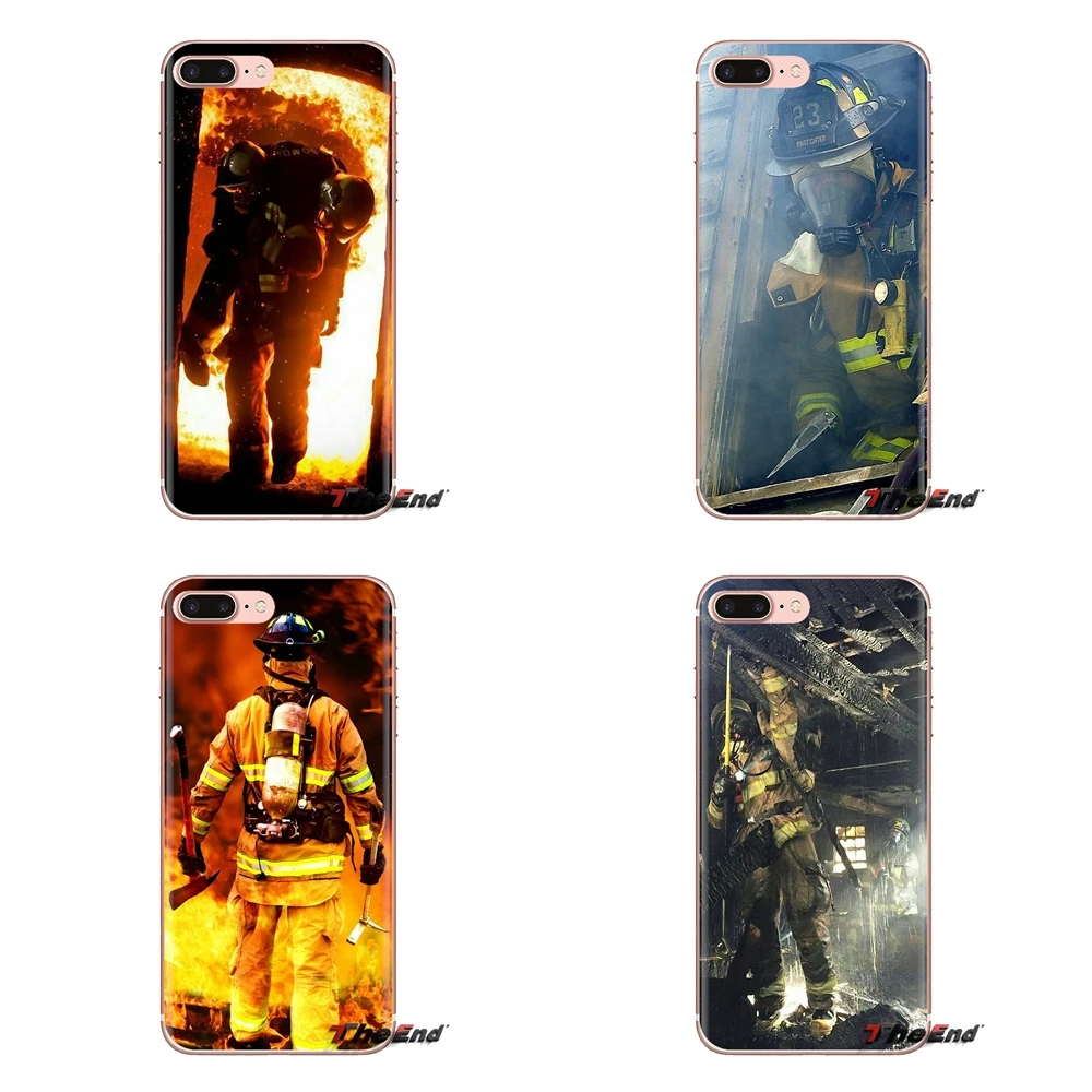 Firefighter Heroes Fireman For Xiaomi Redmi 4A S2 Note 3 3S 4 4X 5 Plus 6 7 6A Pro Pocophone F1 Transparent Soft Cases Covers |
