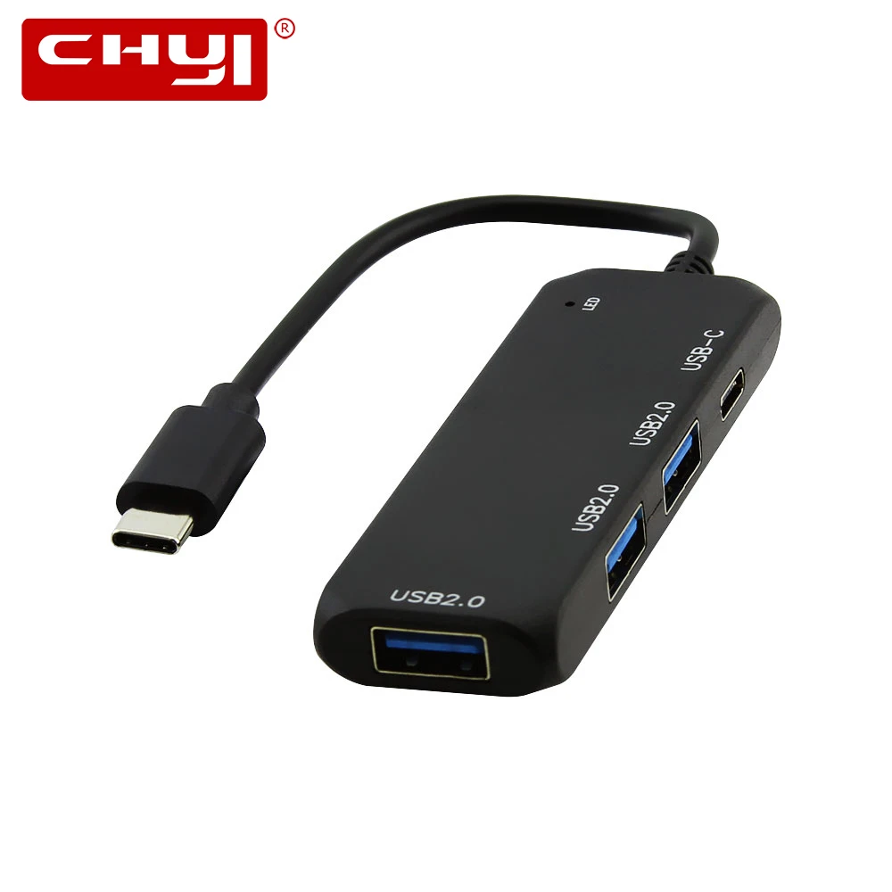 CHYI 4 Порты и разъёмы USB C для Тип 3 1 концентраторы 2 0 мульти s в состоянии док станция