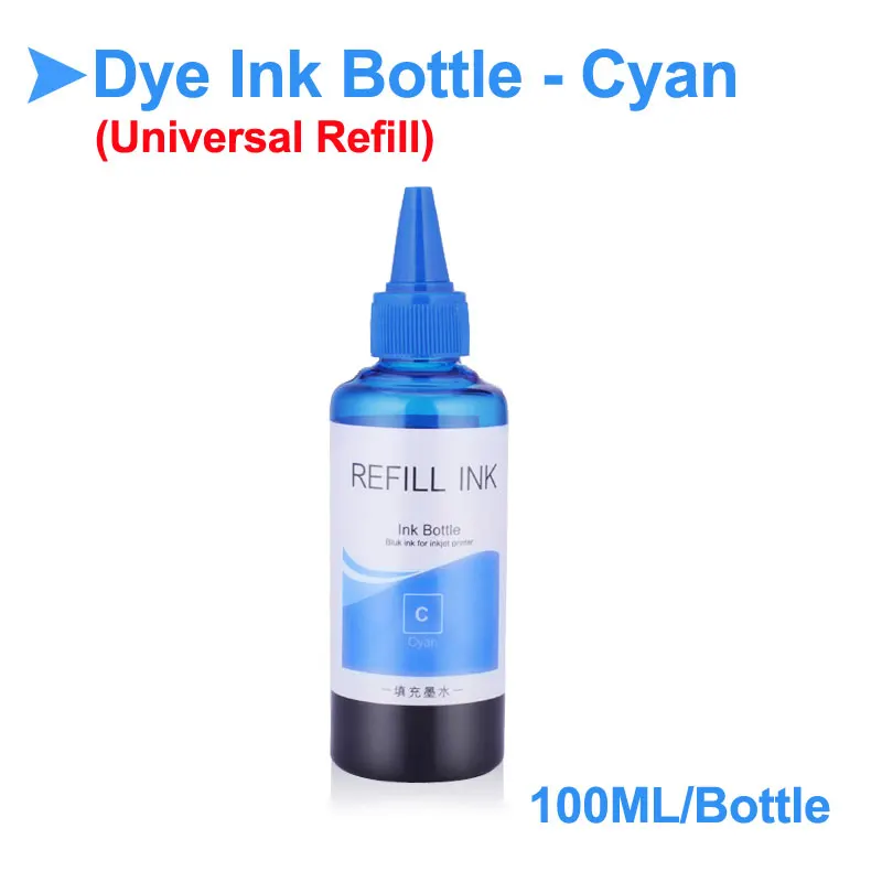 100 мл/бутылки чернила универсальный краситель бутылки для hp 178 364 564 655 678 862 920 932 933 934 935 950 951 970 принтер краски для чернил для hp