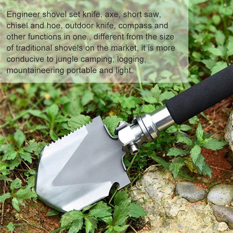 

Steel Outdoor Camping Multifunction Tool Equipment Hiking Accessories Multi Survival Multitool Portable Spade Folding Shovel