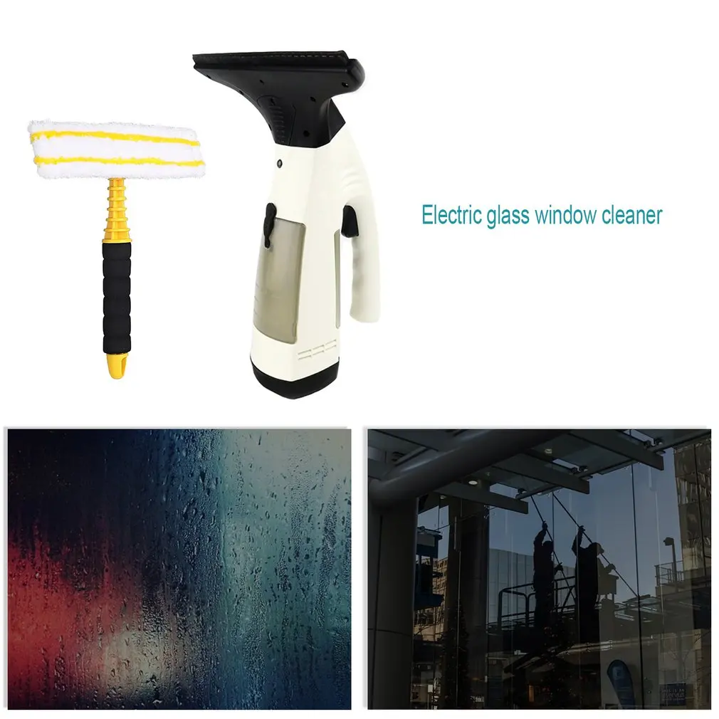 Glass Window Cleaner Electric Window Scraping Water Hand-Held Wiper Automatic Multi-Function Cleaning Tool