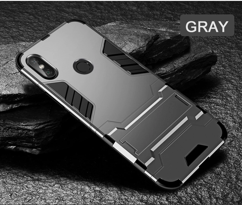 CAPSSICUM чехол-книжка для Xiaomi Redmi Note 5 Pro PC+ силиконовый Жесткий прочный армированный чехол для телефона Противоударная подставка задняя крышка в виде ракушки стенд Note5