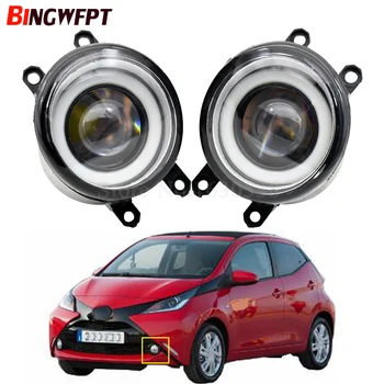 

2PCS Car H11 LED Fog Light Angel Eye Daytime Running Light 3000LM 12V For T oyota Aygo (_B4_) 2014 2015 2016 2017 2018