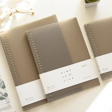 Catena канцелярские принадлежности серый просвечивающий переплет A4/B5/A5 вкладыш PP оболочка пористая бумага клип папка файл Органайзер офисные аксессуары