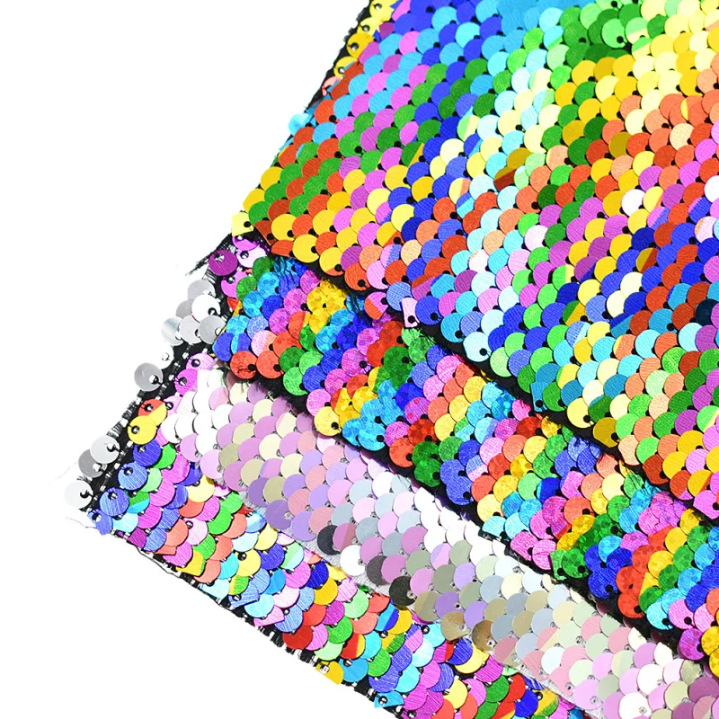 Красочные двусторонние пайетки A4 сшитая ткань для DIY ручной работы женская одежда декоративная сумочка материалы пэчворк