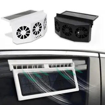 

Car Ventilator 3 Cooler Fans Solar-powered Cooling Vent Exhaust Portable Safe Auto Fan Accessoies