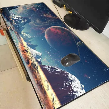 

Mairuige Space Planet Super Large Size Mouse Pad Natural Rubber Material Waterproof Desk Gaming Mousepad Desk Mats for Dota LOL