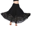 Falda larga de Flamenco para mujer, vestido de baile moderno, malla de lentejuelas, falda para bailar vals ► Foto 3/6