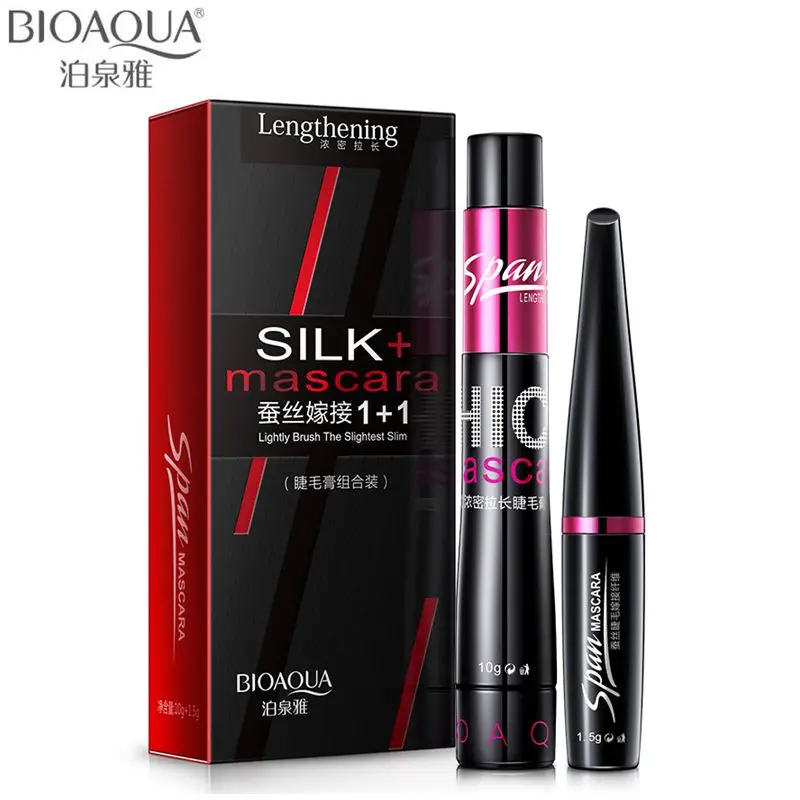 

New 3D Silk Fiber Lash Mascara Waterproof Rimel 3d Mascara For Eyelash Extension Black Thick Lengthening Eye Lashes Cosmetics