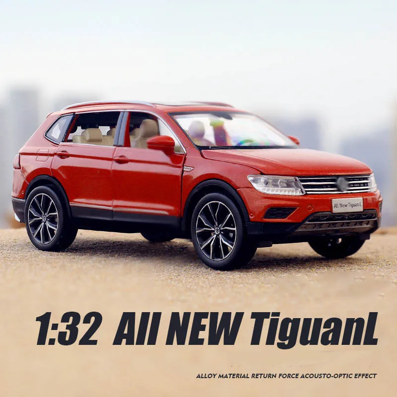 Новая модель автомобиля Tiguan L из сплава в масштабе 1:32 игрушечные автомобили с