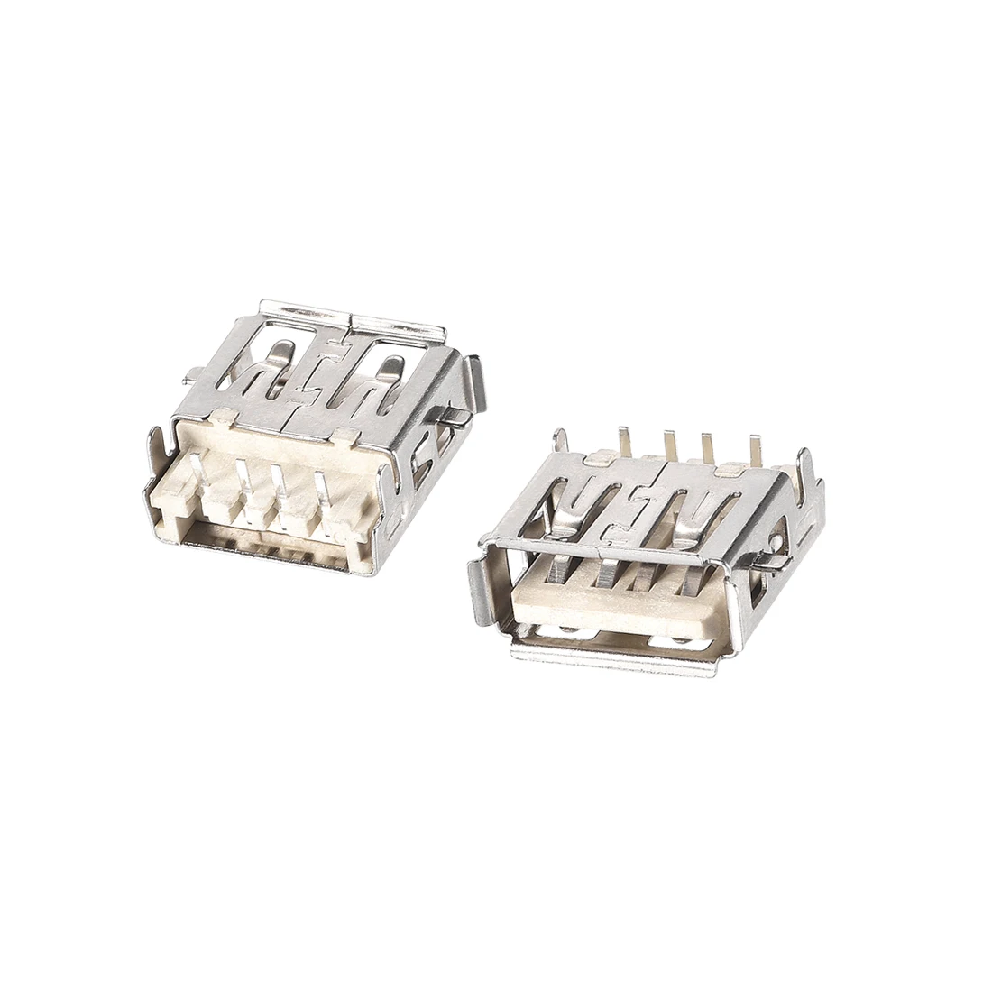 

uxcell 50PCS USB 2.0 Type A Female Socket Connector 4-Pin DIP 90 Degree Adapter