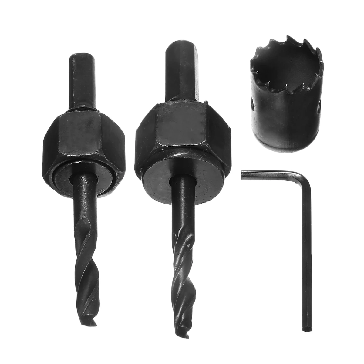 Mayitr 11Pcs Hole Saw Cutting Kit Wood Carbon Steel Cutter Circular Drill Bits Power Tool Accessories 19-64mm