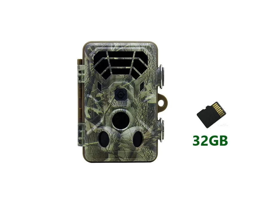 RD2018 32GB SD card PDDHKK 2," охотничья камера с 3 инфракрасным датчиком 26 ИК-светодиодов ночного видения фото ловушки животные Trail камера защита паролем - Цвет: RD2018 32GB SD card