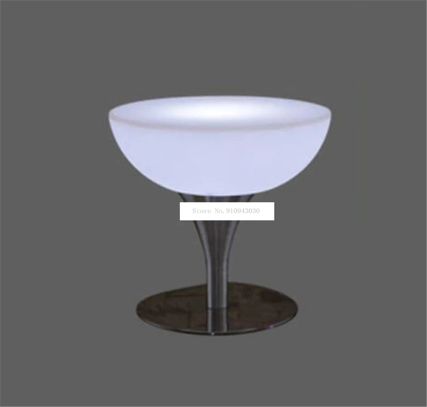 Led Luminous Bar Table Simple Round High Foot Creative Cocktail For Night Club Coffee Shop Lighting Furniture |