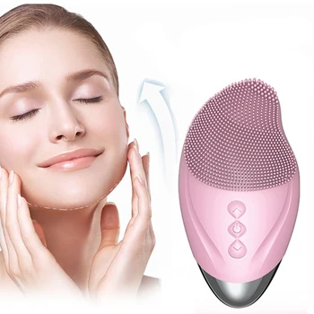 

Mini Sonic Facial Cleaning Brush IPX7 Waterproof Powered Facial Cleaning Devices Silicone foreoing Skin Pore Cleaner Massage