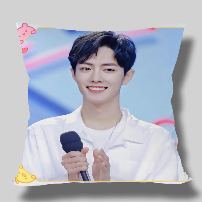 6 custom chenqingling Lan wangji Wang Yibo Xiaozhan square pillowcases zipper Custom Pillowcase one side Custom your image gift - Цвет: 6