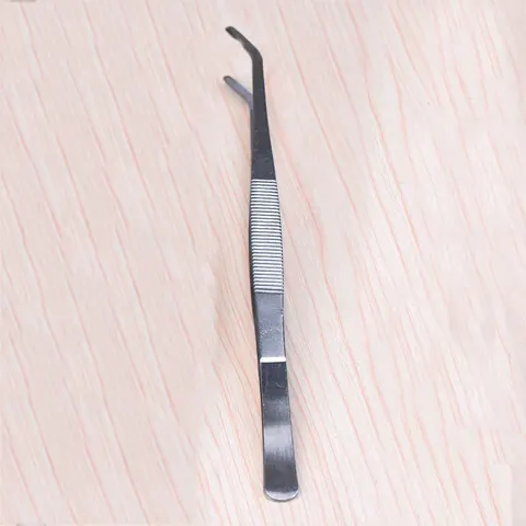 Straight Curved Forceps Home Yard New Stainless Steel Micro Landscape Bonsai Tweezer Garden Tool Handwork DIY