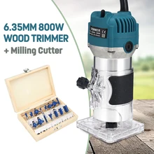 800 Вт 30000 об/мин Электрический ручной триммер по дереву 6,35 мм ламинатор деревообрабатывающий набор инструментов для деревообработки пальмовых кромок фрезерный станок для обрезки столярных работ