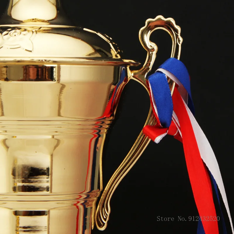 Customizable Trophies of Champions Trophy, Commercial Covered Metal Trophy, Universal Medal, Souvenir Cup, 1Pc