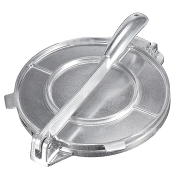 

8inch Home Cast Aluminum Non-toxic Tortilla Maker Bakeware Tool Pie Restaurant Meat Press Gadgets Foldable Handle Eco-friendly