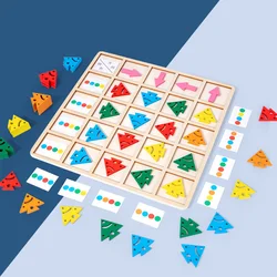 Crianças quebra cabeça sensorial placa brinquedo colorido cor direção seta jogo de correspondência ajudas ensino montessori educacional criança sentiu brinquedo