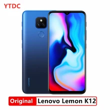 2020 New Original Lenovo K12 Lemon K12 4GB RAM 64GB ROM Android 10 Snepdragon 460 6.5'' Screen 5000mAh Mobile Phone