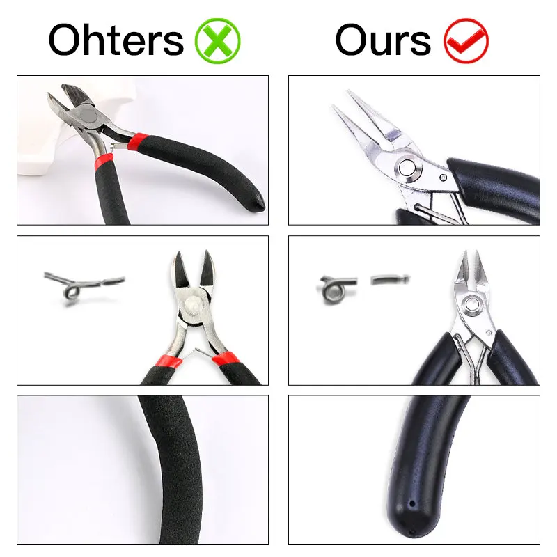 5 Styles Stainless Steel Pliers Jewelry Making Tools Wire Cutter Plier for  DIY Jewelry Repair Wire Wrapping Supplies Handcraft