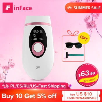 

NEW inFace 900000 flash IPL Laser Painless Permanent Hair Removal Epilator Women Professional Threading Hair Remover Machine