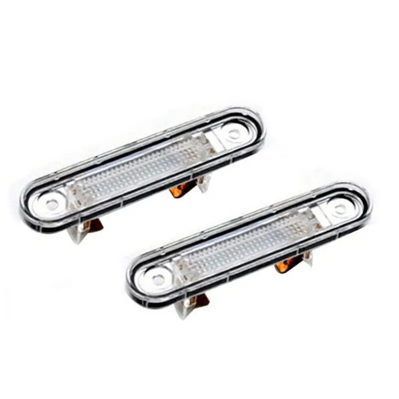

2 Pcs White LED License Plate Light Fit for W124 W201/202 Models