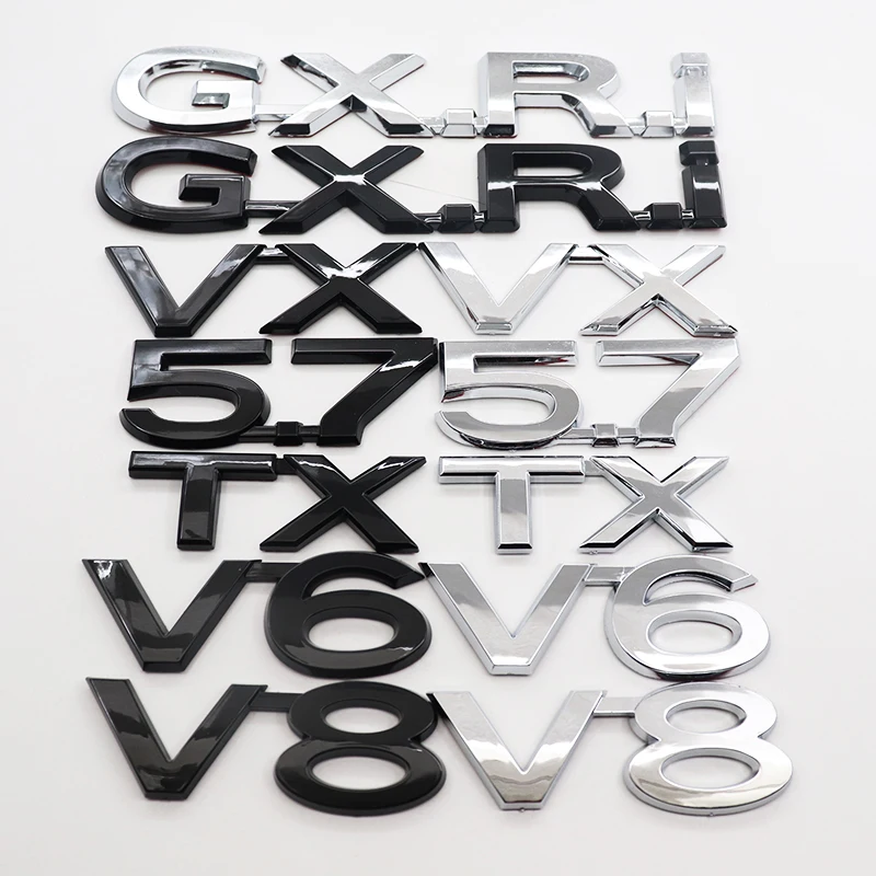 1 Pz 3D Abs Land Cruiser Gxri Tx Vx V6 V8 5.7 Auto Logo Lettera Adesivo Posteriore Porta Posteriore Tronco Adesivo Auto Adesivo Posteriore Accessori