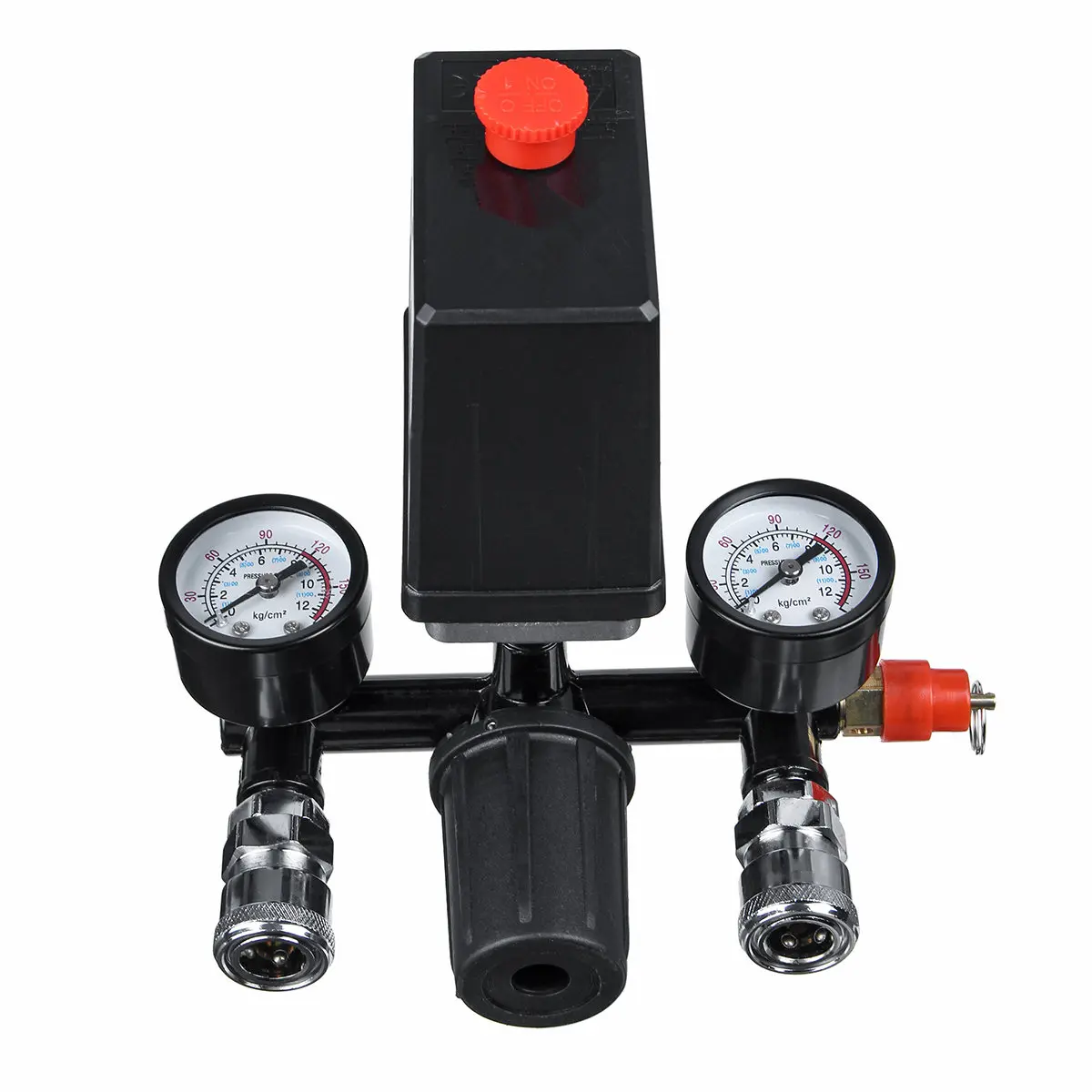 90-120 psi воздушный компрессор с переключателем давления регулирующий клапан коллектор регулятор сброса с манометром 220 В/380 В