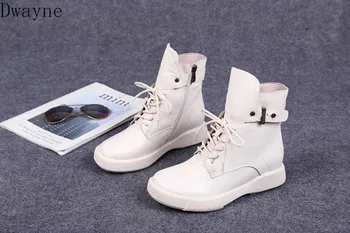 

Short tube female autumn and winter single boots 2019 new fashion British wind with Martin boots flat boots with children