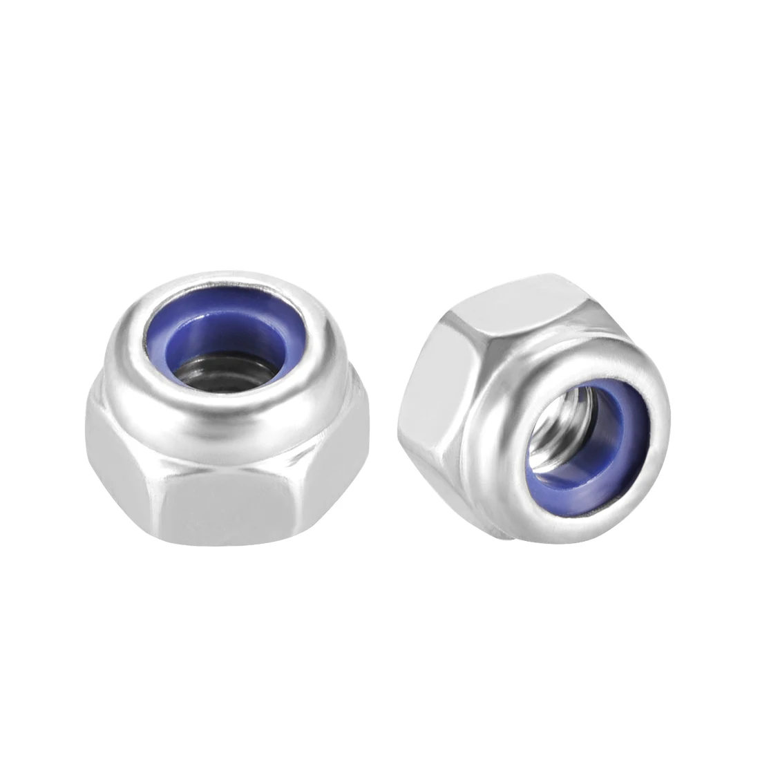 

uxcell Nylon Insert Hex Lock Nuts, 304 Stainless Steel, Plain Finish, 4 Pcs M4 10pcs