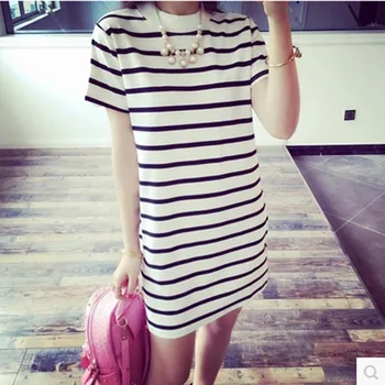 

Summer Women Stripe Dress 2019 Casual mesh mini Dress Sexy Party Evening Dress