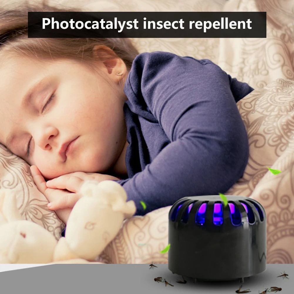 

LED Mosquito Killer UV Lamp USB Bug Insect Zapper Trap Repellent Mute Light UV Photocatalys Bug Insect Trap Light