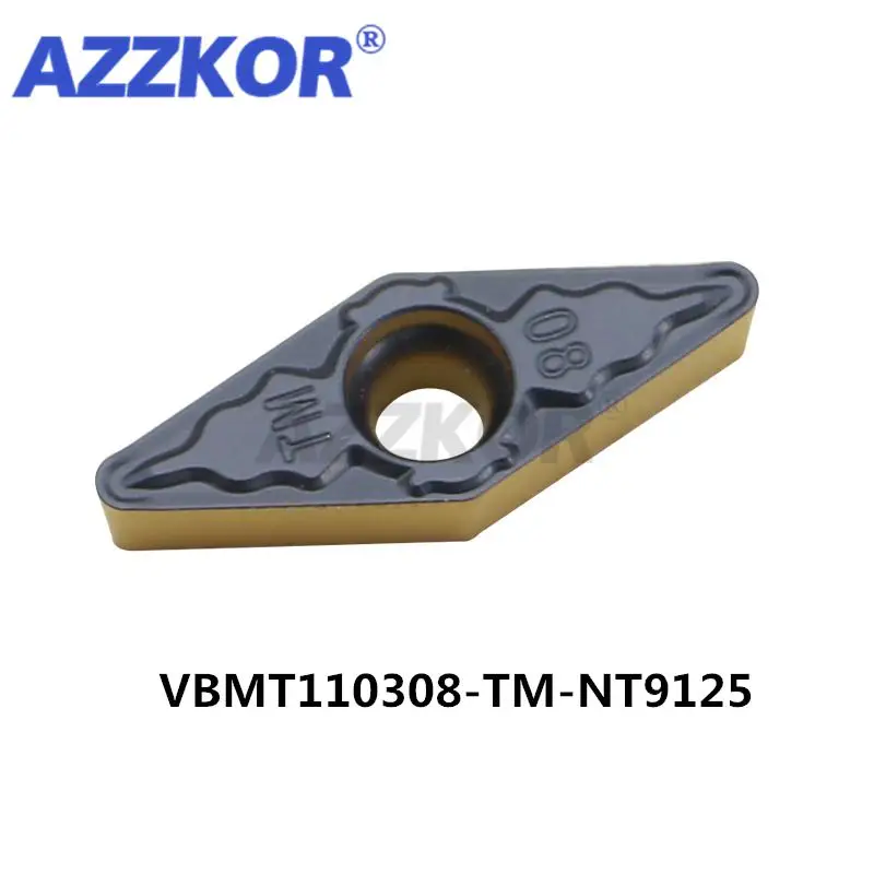 VBMT110304 NT9125 VBMT110308 NT1216 твердосплавные вставки резак токарный станок с ЧПУ токарные инструменты для токарного станка из нержавеющей стали металлический внешний инструмент - Цвет: VBMT110308-TM-NT9125