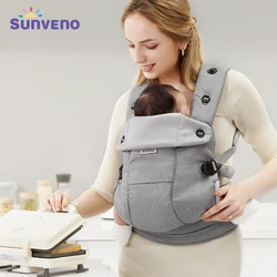 Sunveno portabebés ergonómico para bebé, mochila con cabestrillo frontal transpirable, canguro para bebé de 0 a 12 meses