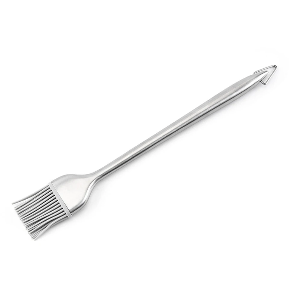 Barbecue Brush With Stainless Steel Hollow Handle Creative BBQ Oil Brush Barbecue Tool Silicone Sweeper