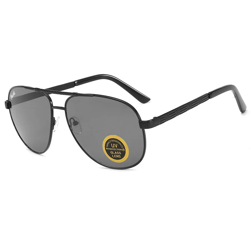 Vazrobe glass Sun glass es мужские «авиационные» очки большого размера черный коричневый камень кристалл против царапин солнцезащитные очки es для мужчин